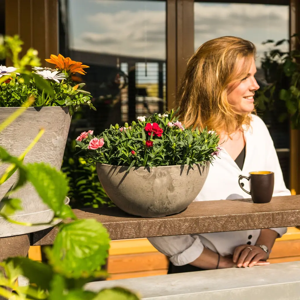 Natural Bulbs | Schaal Fiona Grijs Koffie
