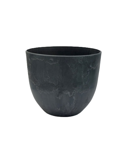[V166531] Artstone Pot bola zwart D23 H20